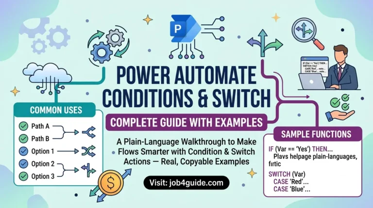 Power Automate Conditions and Switch