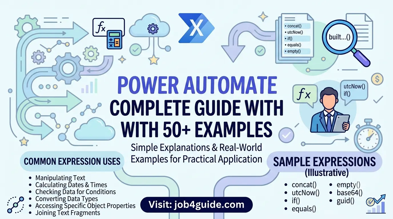Power Automate Expressions Complete Guide with 50+ Examples