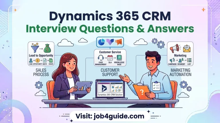 Dynamics 365 CRM Interview Questions and Answer