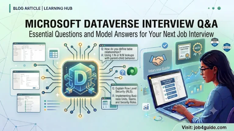 Microsoft Dataverse Interview Questions and Answers